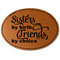 Sister Quotes and Sayings Leatherette Patches - Oval