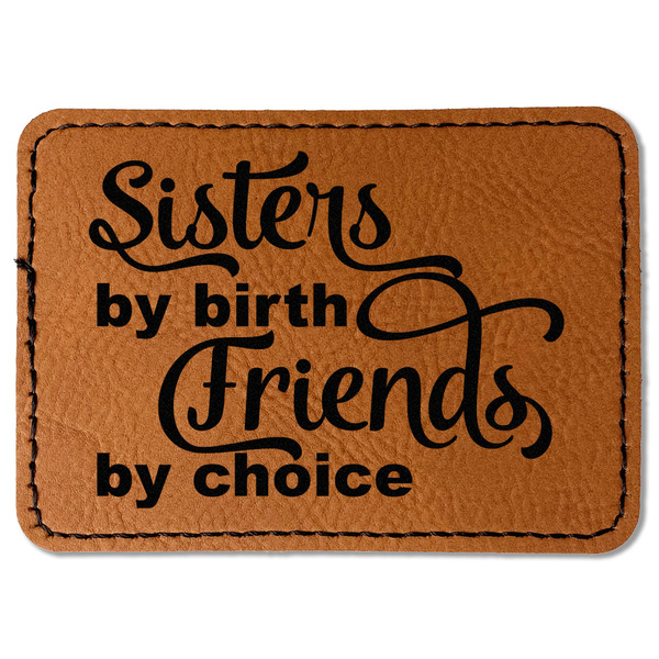 Sister Quotes and Sayings Leatherette Patches - Rectangle
