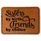Sister Quotes and Sayings Leatherette Patches - Rectangle