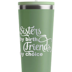 Sister Quotes and Sayings RTIC Everyday Tumbler with Straw - 28oz - Light Green - Single-Sided