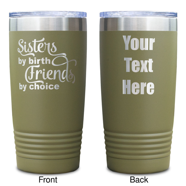Sister Quotes and Sayings Olive Polar Camel Tumbler - 20oz - Double Sided - Approval