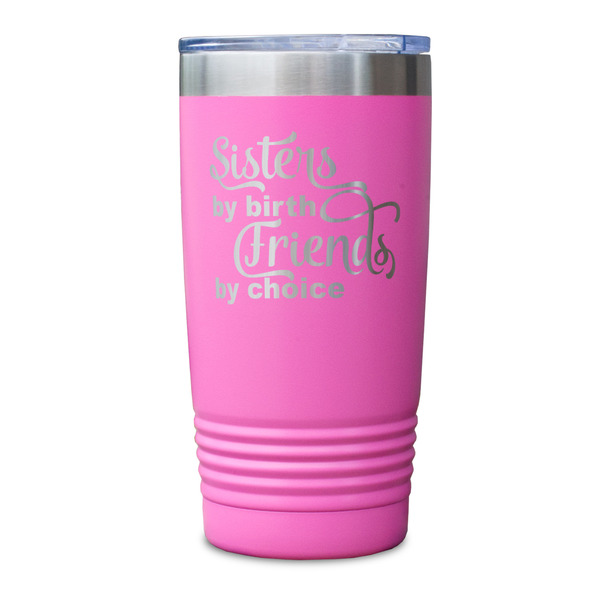 Sister Quotes and Sayings Pink Polar Camel Tumbler - 20oz - Single Sided - Approval