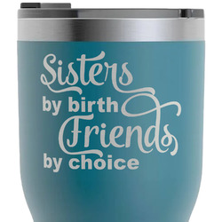 Sister Quotes and Sayings RTIC Tumbler - Dark Teal - Laser Engraved - Double-Sided