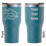 Sister Quotes and Sayings RTIC Tumbler - Dark Teal - Laser Engraved - Double-Sided