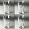 Sister Quotes and Sayings Set of Four Engraved Beer Glasses - Individual View