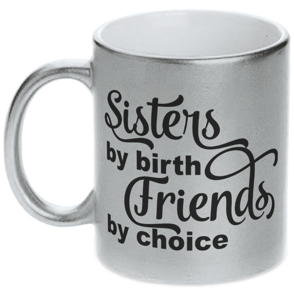 Sister Quotes and Sayings Silver Mug - Main