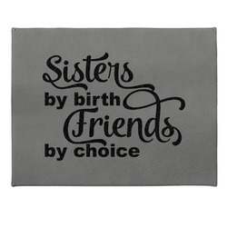 Sister Quotes and Sayings Small Gift Box w/ Engraved Leather Lid