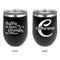 Sister Quotes and Sayings Stainless Wine Tumblers - Black - Double Sided - Approval