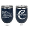 Sister Quotes and Sayings Stainless Wine Tumblers - Navy - Double Sided - Approval