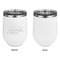 Sister Quotes and Sayings Stainless Wine Tumblers - White - Single Sided - Approval