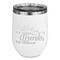 Sister Quotes and Sayings Stainless Wine Tumblers - White - Single Sided - Front