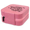 Sister Quotes and Sayings Travel Jewelry Boxes - Leather - Pink - View from Rear