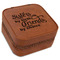 Sister Quotes and Sayings Travel Jewelry Boxes - Leather - Rawhide - Angled View
