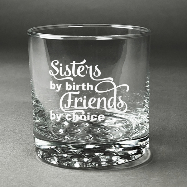 Custom Sister Quotes and Sayings Whiskey Glass - Engraved