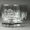 Sister Quotes and Sayings Whiskey Glasses Set of 4 - Engraved Front