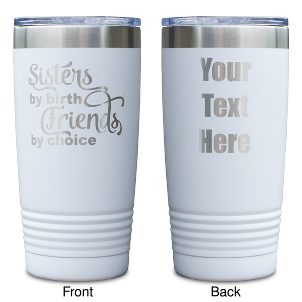 Sister Quotes and Sayings White Polar Camel Tumbler - 20oz - Double Sided - Approval