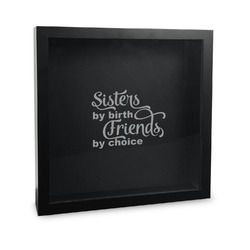 Sister Quotes and Sayings Wine Cork Shadow Box - 12in x 12in