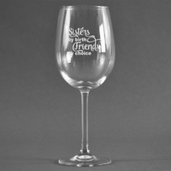 Sister Quotes and Sayings Wine Glass (Single)