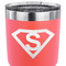 Super Hero Letters 30 oz Stainless Steel Ringneck Tumbler - Coral - CLOSE UP