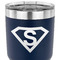 Super Hero Letters 30 oz Stainless Steel Ringneck Tumbler - Navy - CLOSE UP