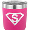 Super Hero Letters 30 oz Stainless Steel Ringneck Tumbler - Pink - CLOSE UP