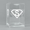 Super Hero Letters Acrylic Pen Holder - Angled View