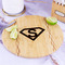 Super Hero Letters Bamboo Cutting Board - In Context
