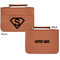 Super Hero Letters Cognac Leatherette Bible Covers - Small Double Sided Apvl