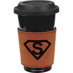 Super Hero Letters Leatherette Cup Sleeve - Single Sided