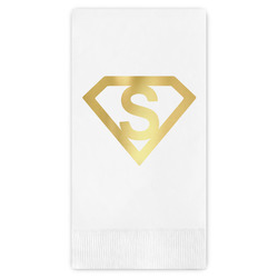Super Hero Letters Guest Napkins - Foil Stamped (Personalized)