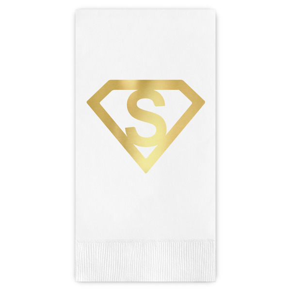 Custom Super Hero Letters Guest Napkins - Foil Stamped