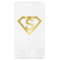 Super Hero Letters Foil Stamped Guest Napkins - Front View