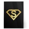 Super Hero Letters Foil print 5 x 7 on Black with Frame