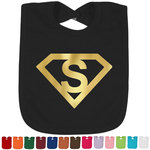 Super Hero Letters Foil Baby Bibs (Personalized)