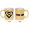 Super Hero Letters Gold Mug - Apvl