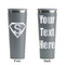 Super Hero Letters Grey RTIC Everyday Tumbler - 28 oz. - Front and Back
