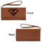 Super Hero Letters Ladies Wallets - Faux Leather - Rawhide - Front & Back View