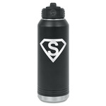 Super Hero Letters Water Bottles - Laser Engraved - Front & Back