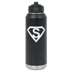 Super Hero Letters Water Bottles - Laser Engraved