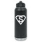 Super Hero Letters Laser Engraved Water Bottles - Front View