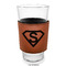 Super Hero Letters Laserable Leatherette Mug Sleeve - In pint glass for bar