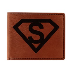 Super Hero Letters Leatherette Bifold Wallet (Personalized)