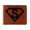 Super Hero Letters Leather Bifold Wallet - Single