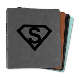 Super Hero Letters Leather Binder - 1" (Personalized)