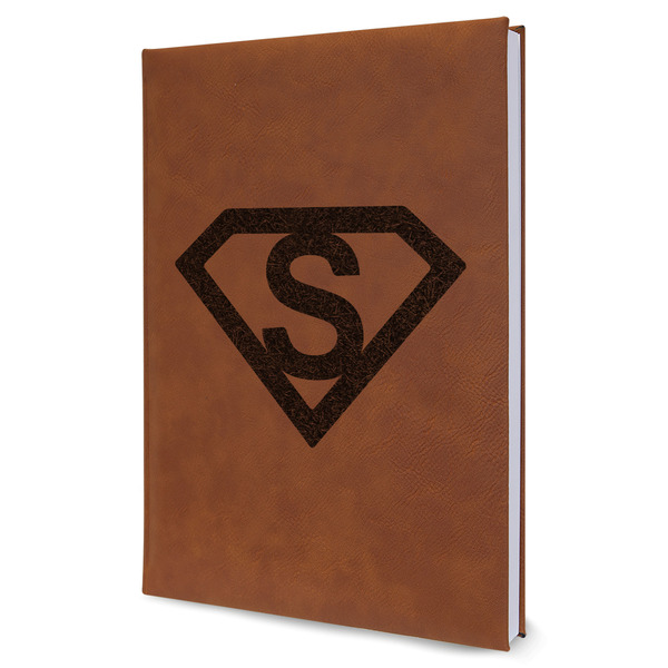 Custom Super Hero Letters Leather Sketchbook