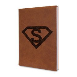 Super Hero Letters Leather Sketchbook - Small - Single Sided