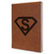 Super Hero Letters Leatherette Journal - Large - Single Sided - Angle View
