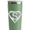 Super Hero Letters Light Green RTIC Everyday Tumbler - 28 oz. - Close Up