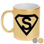 Super Hero Letters Metallic Mug (Personalized)