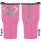 Super Hero Letters RTIC Tumbler - Pink - Engraved Front & Back (Personalized)